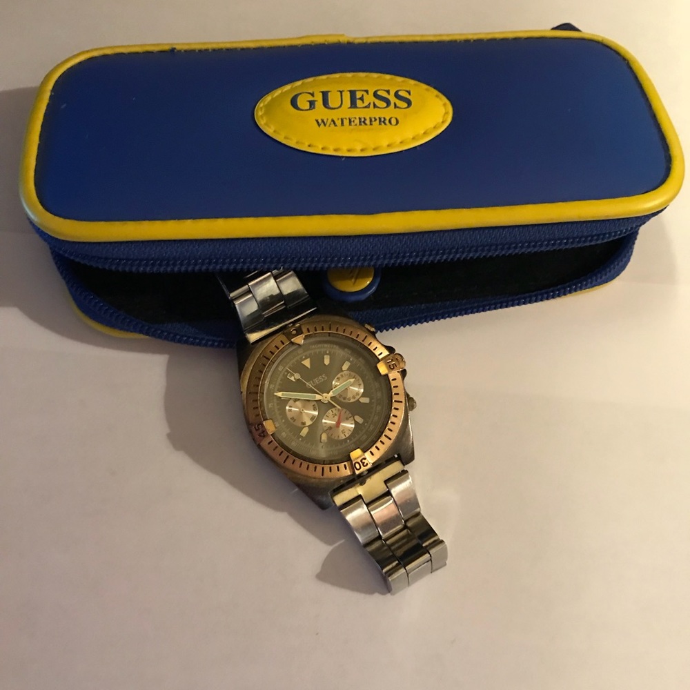 Guess Men’s two tone water proof chronograph watch